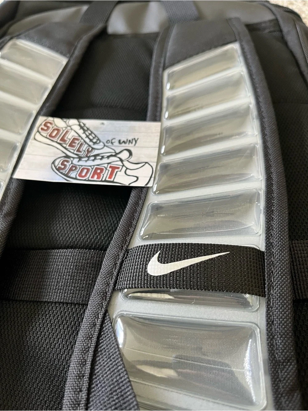 New Authentic Nike Varsity Elite Hoops Backpack Black White Basketball Bag